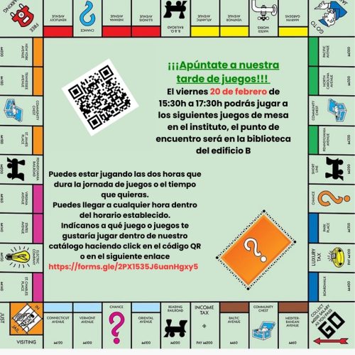Tarde de juegos de mesa 20 febrero